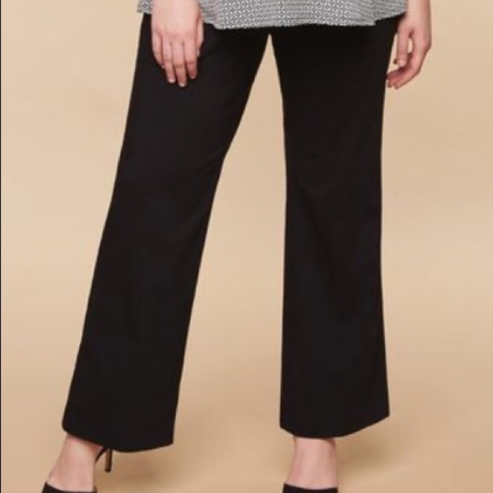 Plus Size Tech Twill Boot Cut Maternity Pants